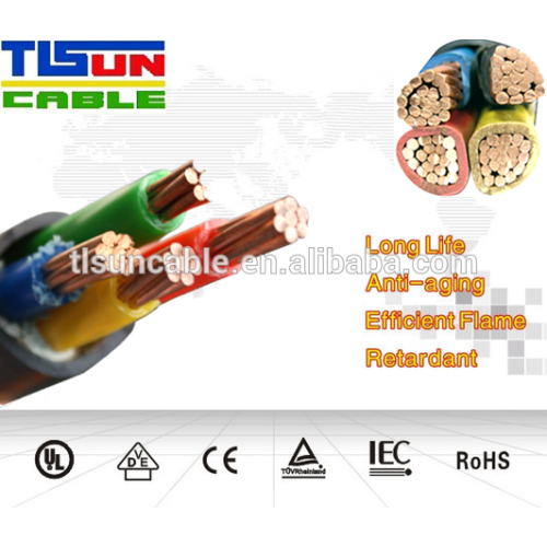 low voltage insulated U1000 RO2V XLPE cable